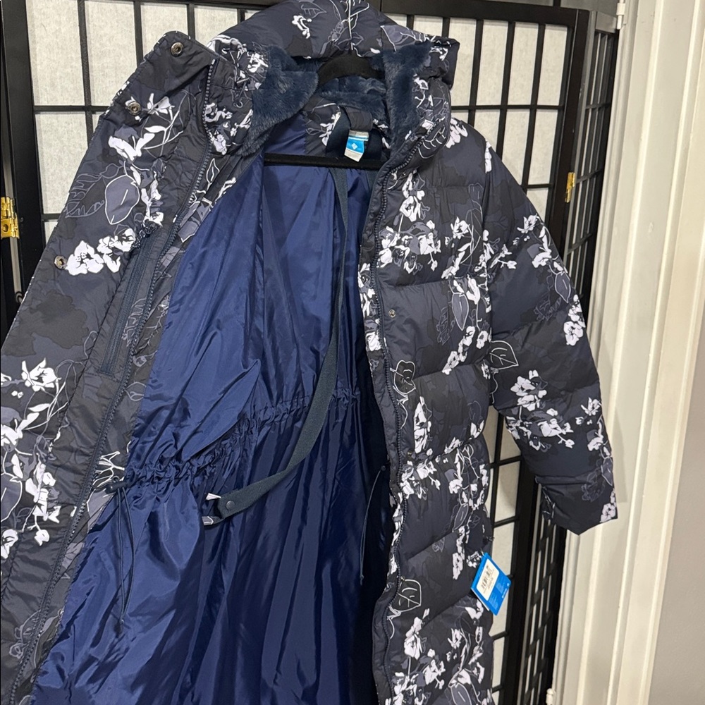 Columbia Boundless DaysPrint Long Down Jacket 1X - Picture 12 of 13